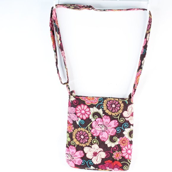 Vera Bradley Mod Floral Pink Hipster Crossbody Purse #164 - Picture 2 of 5